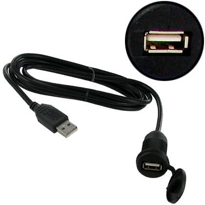 Prise d'intégration USB + auxiliaire Ronde pour interface usb autoradio