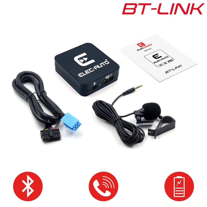 Recepteur Bluetooth Voiture, Adaptateur auxiliaire Bluetooth USB Récepteur  5.0 avec 3.5mm AUX Jack et USB Adaptateur Plug et Play