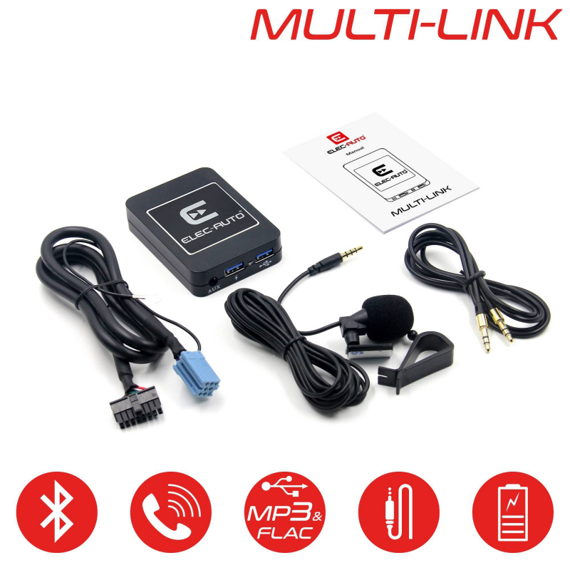 Récepteur Bluetooth Adaptateur audio auxiliaire pour voiture Mini